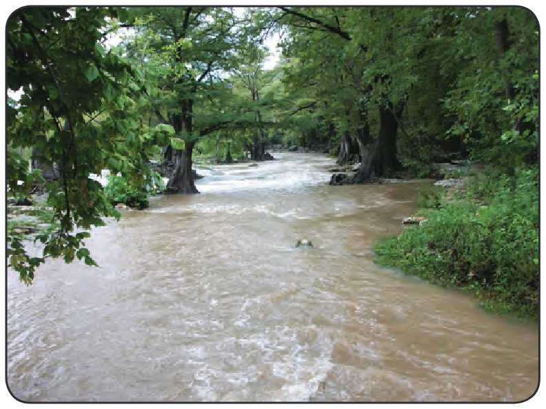 The Guadalupe River in Comal County, Texas.