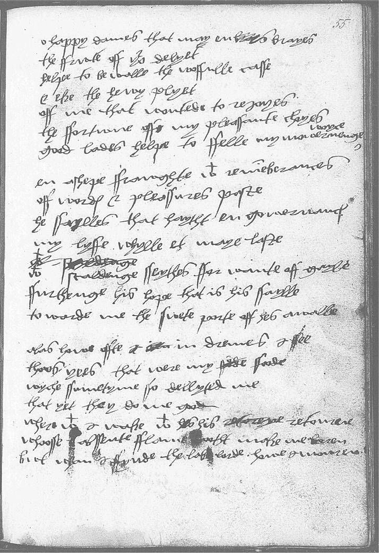 The Devonshire Manuscript facsimile 55r