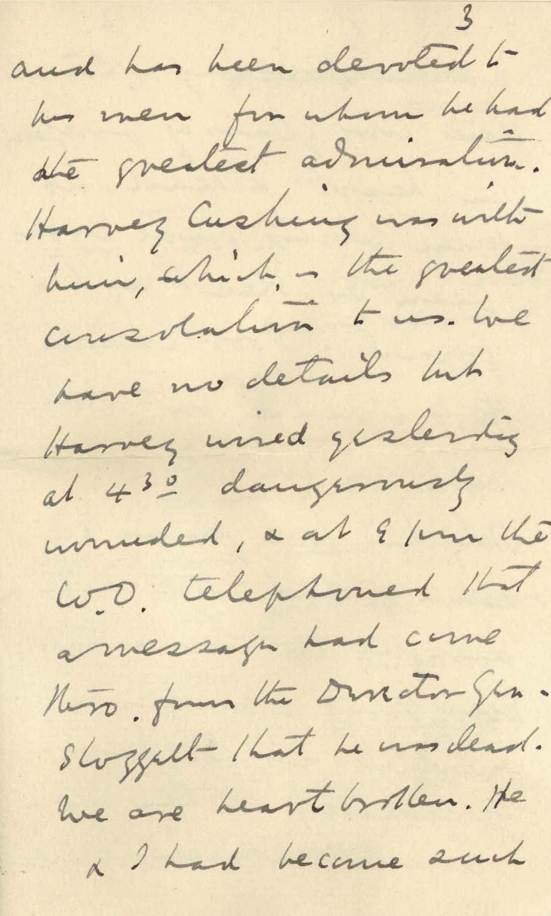 A handwritten letter on stationary.