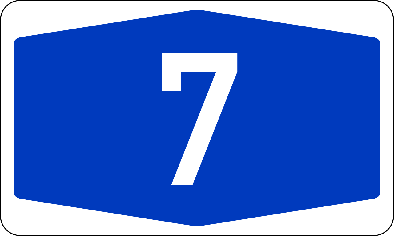 Bundesautobahn 7 number