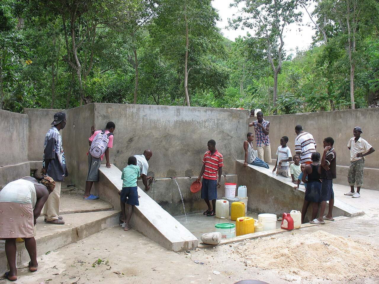 Water collection center as an example of a POU technology.