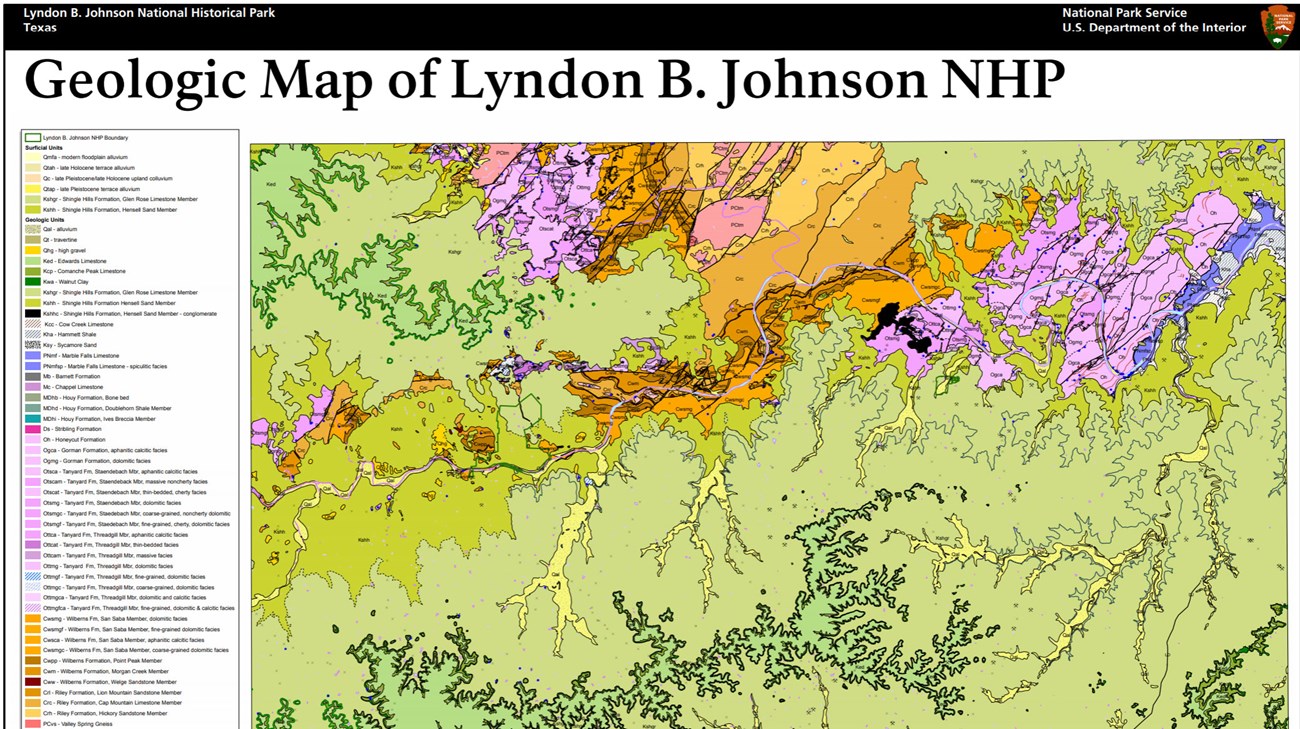 Thumbnail of the park's geologic map.