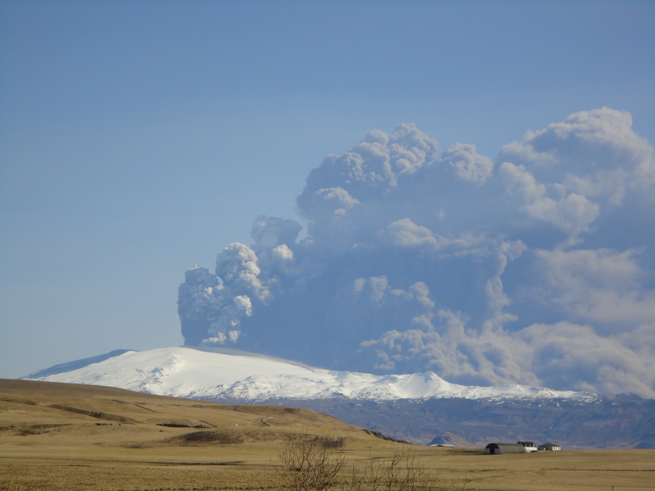 Eyjafjallajökull during the April 2010 eruptions