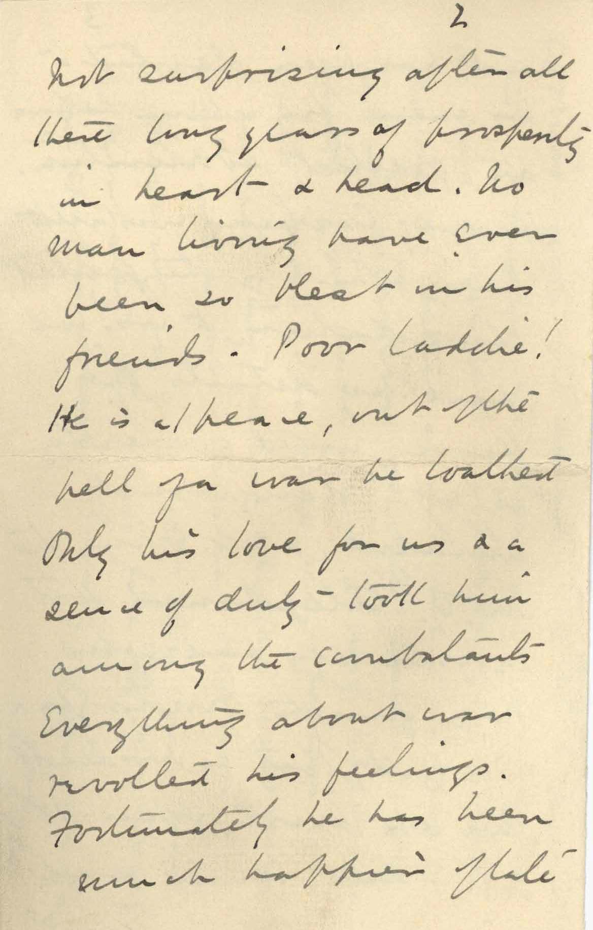 A handwritten letter on stationary.