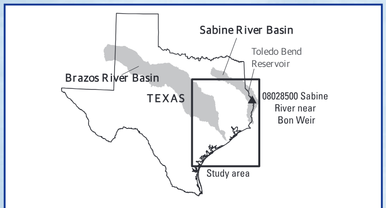 Location of study area where U.S. Geological Survey streamflow-gaging stations were examined for cross-sectional channel adjustment using historical field-measurement data, lower S
